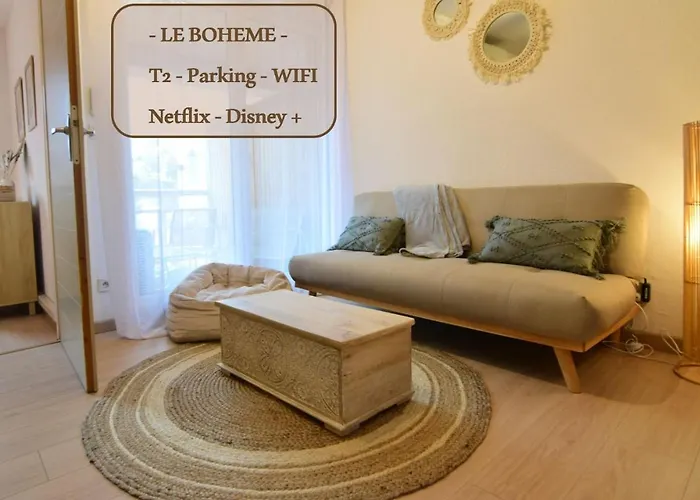 Le Boheme T2-wifi-calme-parking *